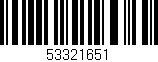 Código de barras (EAN, GTIN, SKU, ISBN): '53321651'