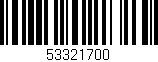 Código de barras (EAN, GTIN, SKU, ISBN): '53321700'