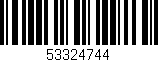 Código de barras (EAN, GTIN, SKU, ISBN): '53324744'