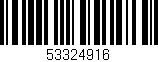 Código de barras (EAN, GTIN, SKU, ISBN): '53324916'