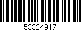 Código de barras (EAN, GTIN, SKU, ISBN): '53324917'