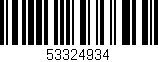 Código de barras (EAN, GTIN, SKU, ISBN): '53324934'