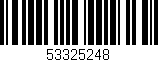 Código de barras (EAN, GTIN, SKU, ISBN): '53325248'