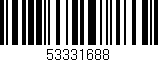 Código de barras (EAN, GTIN, SKU, ISBN): '53331688'