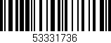 Código de barras (EAN, GTIN, SKU, ISBN): '53331736'