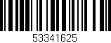 Código de barras (EAN, GTIN, SKU, ISBN): '53341625'