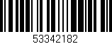 Código de barras (EAN, GTIN, SKU, ISBN): '53342182'