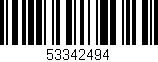 Código de barras (EAN, GTIN, SKU, ISBN): '53342494'