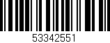 Código de barras (EAN, GTIN, SKU, ISBN): '53342551'