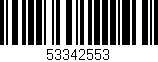 Código de barras (EAN, GTIN, SKU, ISBN): '53342553'