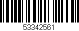 Código de barras (EAN, GTIN, SKU, ISBN): '53342561'