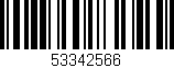 Código de barras (EAN, GTIN, SKU, ISBN): '53342566'