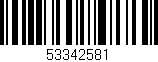 Código de barras (EAN, GTIN, SKU, ISBN): '53342581'