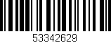 Código de barras (EAN, GTIN, SKU, ISBN): '53342629'