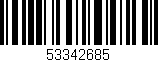 Código de barras (EAN, GTIN, SKU, ISBN): '53342685'