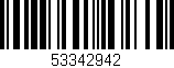 Código de barras (EAN, GTIN, SKU, ISBN): '53342942'