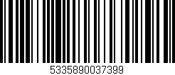 Código de barras (EAN, GTIN, SKU, ISBN): '5335890037399'