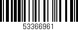 Código de barras (EAN, GTIN, SKU, ISBN): '53366961'