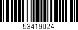 Código de barras (EAN, GTIN, SKU, ISBN): '53419024'