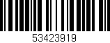 Código de barras (EAN, GTIN, SKU, ISBN): '53423919'