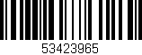 Código de barras (EAN, GTIN, SKU, ISBN): '53423965'