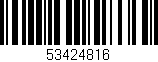 Código de barras (EAN, GTIN, SKU, ISBN): '53424816'