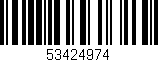 Código de barras (EAN, GTIN, SKU, ISBN): '53424974'