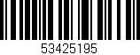 Código de barras (EAN, GTIN, SKU, ISBN): '53425195'