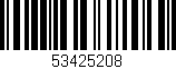 Código de barras (EAN, GTIN, SKU, ISBN): '53425208'