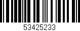 Código de barras (EAN, GTIN, SKU, ISBN): '53425233'