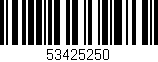 Código de barras (EAN, GTIN, SKU, ISBN): '53425250'