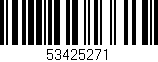 Código de barras (EAN, GTIN, SKU, ISBN): '53425271'