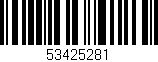 Código de barras (EAN, GTIN, SKU, ISBN): '53425281'