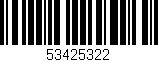 Código de barras (EAN, GTIN, SKU, ISBN): '53425322'