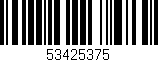 Código de barras (EAN, GTIN, SKU, ISBN): '53425375'