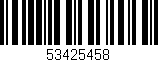 Código de barras (EAN, GTIN, SKU, ISBN): '53425458'