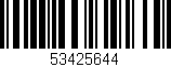 Código de barras (EAN, GTIN, SKU, ISBN): '53425644'