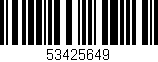 Código de barras (EAN, GTIN, SKU, ISBN): '53425649'