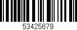 Código de barras (EAN, GTIN, SKU, ISBN): '53425679'