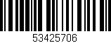 Código de barras (EAN, GTIN, SKU, ISBN): '53425706'