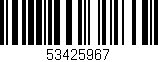 Código de barras (EAN, GTIN, SKU, ISBN): '53425967'