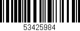 Código de barras (EAN, GTIN, SKU, ISBN): '53425984'