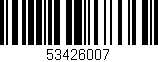 Código de barras (EAN, GTIN, SKU, ISBN): '53426007'