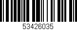 Código de barras (EAN, GTIN, SKU, ISBN): '53426035'