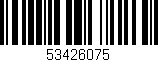 Código de barras (EAN, GTIN, SKU, ISBN): '53426075'