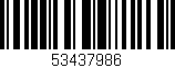 Código de barras (EAN, GTIN, SKU, ISBN): '53437986'