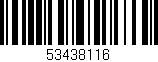 Código de barras (EAN, GTIN, SKU, ISBN): '53438116'