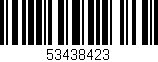 Código de barras (EAN, GTIN, SKU, ISBN): '53438423'