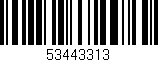 Código de barras (EAN, GTIN, SKU, ISBN): '53443313'