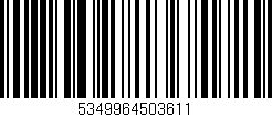 Código de barras (EAN, GTIN, SKU, ISBN): '5349964503611'